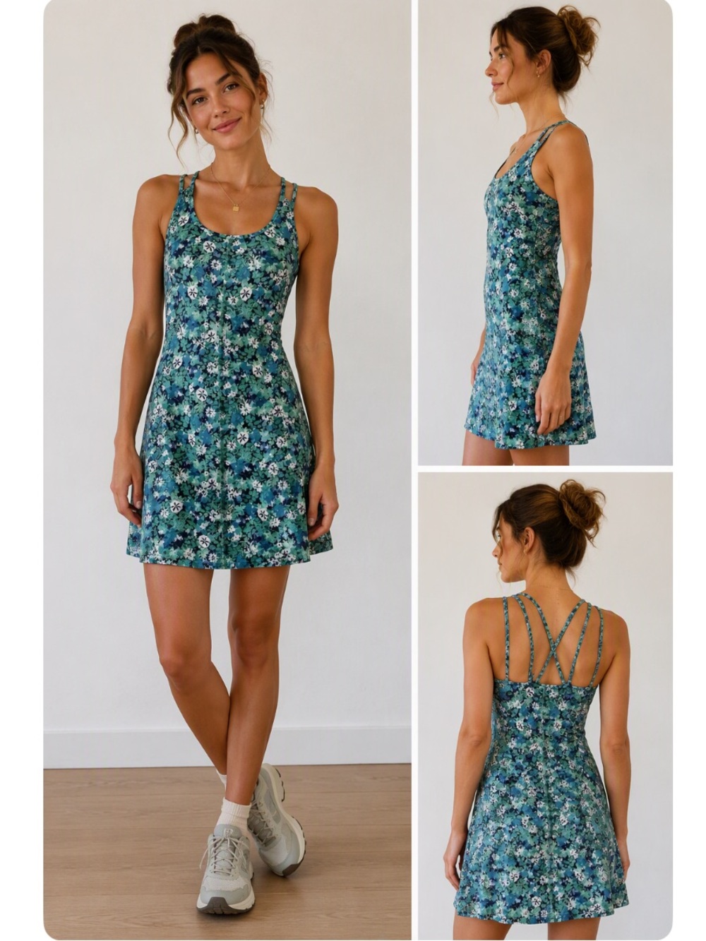 Patagonia Green and Blue Athletic Dress